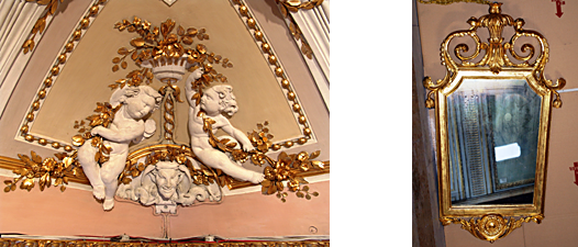 Obras de restauración de los salones privados de la reina Victoria Eugenia en el Palacio Real de Madrid