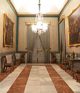 Salones de la zona residencial del Palacio de Aranjuez