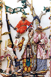 Detalle de la Sala de Porcelanas del Palacio Real de Aranjuez (Madrid)