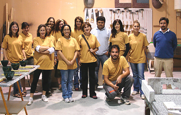 Group photo of students, at the beginning of the course