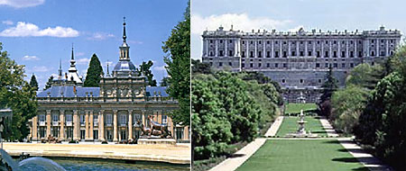 Palacio de La Granja y Palacio Real de Madrid
