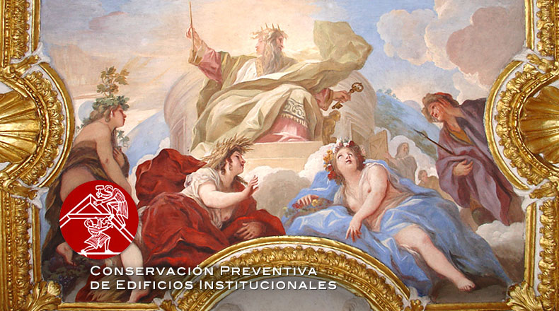 Conservación Preventiva de Edificios Institucionales - Despacho de Carlos II en el Palacio de Aranjuez