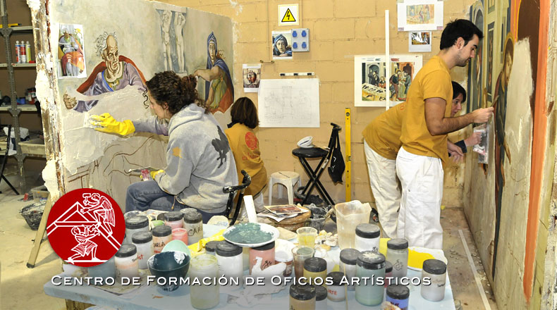 Centro de Formación de Oficios Artísticos - Curso de pintura mural